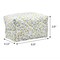 Kitcheniva Quilted Puffy Floral Makeup Bag with Zipper Closure